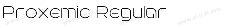 Proxemic Regular字体转换
